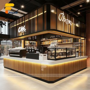 Table de café, <span class=keywords><strong>comptoir</strong></span> et chaises de style <span class=keywords><strong>vintage</strong></span>, mobilier de café en bois sur mesure - Product Image 5