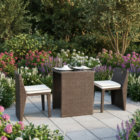 Ensemble de canapés d'extérieur en rotin tissé à la main, 3 pièces, meubles de jardin, meubles de jardin modernes personnalisés pour la terrasse, détente