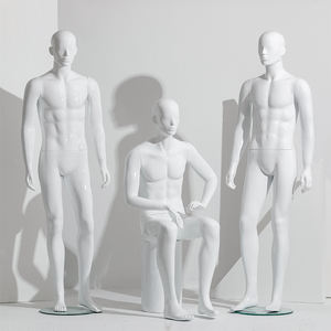 Mannequins de haute qualité en plastique incassable, blanc brillant, corps entier, modèle masculin <span class=keywords><strong>asiatique</strong></span>, <span class=keywords><strong>mannequin</strong></span> masculin avec tête chauve - Product Image 4