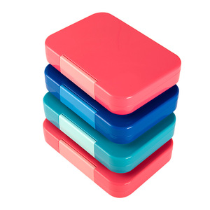 Portable Lunch Box 21x16.5x5cm Tritan Material Food Storage Container For Work And Students Solid Color Bento Box - Product Image 2