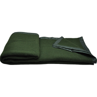 BLEU PHOENIX Couverture Armée Vert Laine 70% Laine 30% Polyester Satin Garniture Prison Relief Premiers Secours Sauvetage Pas Cher Humanitaire