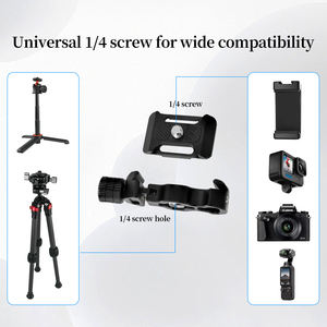 Diskon besar tipe tulang ikan <span class=keywords><strong>Mini</strong></span> pelat pelepas cepat dengan adaptor sekrup 3/8 "-1/4" untuk kepala Tripod/tongkat Selfie/tongkat ekstensi - Product Image 6