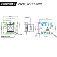 Module de caméra USB HD grand angle 120 degrés Wide Dynamic 1080P PS5268 pour Android Linux Raspberry Pi
