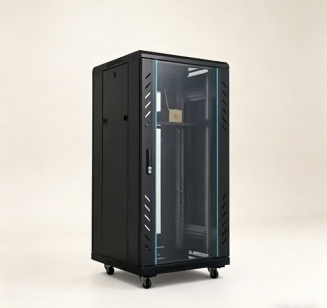 6U Internet Network Cabinet, Customizable Size, 19-inch Steel Server Rack Enclosure, Optional 4U, 9U, 15U for Data Centers.