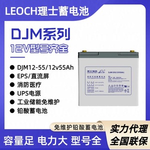 แบตเตอรี่ Rishi Djm1255 12V 55Ah สำหรับแหล่งจ่ายไฟ UPS - Product Image 4