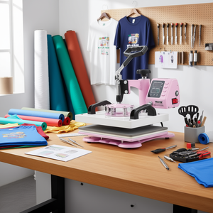 Pressa a Caldo Elettrica Semiautomatica 12x10 pollici per T-shirt - Product Image 2