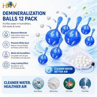 HNW Boules de déminéralisation pour humidificateur, lot de 12, compatibles avec tous les humidificateurs, prévient l'eau calcaire - Vente en gros OEM usine