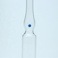 Ampoule en verre transparent de 1 ml conforme à la norme ISO