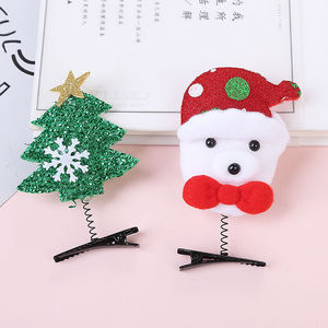 Accesorios para el Cabello con Pinza de Pico de Pato, Diseño Navideño de Muñeco de Nieve y Árbol de Navidad para Niños - Product Image 4