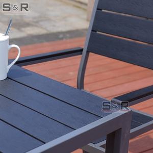 ชุดโต๊ะรับประทานอาหารกลางแจ้งอลูมิเนียมดีไซน์ทันสมัยปี 2026 เก้าอี้สวนสไตล์คลาสสิกรอยัล โต๊ะสำหรับโรงแรม ห้องนั่งเล่น ทางเข้า ชุดพับได้ 7 ชิ้น - Product Image 4