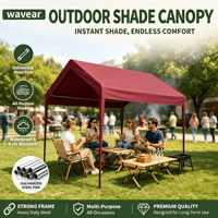 Auvent de stationnement pare-soleil avec base de fixation par boulons, équipement de rangement, vente en gros, fabricant OEM, pour patio et jardin