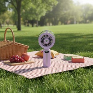 Oferta de Paquete: Ventilador Eléctrico de Mano Verde Barato para Exteriores, Ventilador de Mano Recargable - Product Image 1