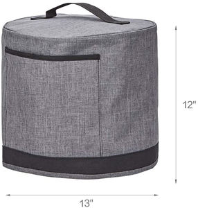 Couvercle anti-poussière avec poches pour Pot instantané 6 pintes, couvercle isolé pour autocuiseur avec doublure facile à nettoyer, gris - Product Image 4