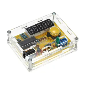 Kits de bricolage 1Hz-50MHz oscillateur à cristal testeur de fréquencemètre affichage à 5 chiffres module de compteur de fréquence numérique avec boîtier en acrylique