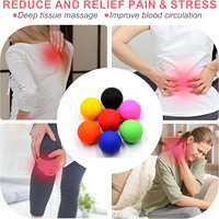 Balle de massage unisexe Zakerda en silicone écologique de 63 mm avec logo personnalisé, outil de libération musculaire et de yoga, rouleau de massage premium