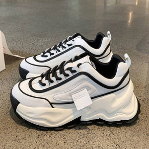 Leisure <strong>Outdoor</strong> Sports <strong>Shoes</strong> Sneakers Lace-up Anti-slip <strong>Basketball</strong> Style <strong>Shoes</strong> Sneakers Rubber Sole Chunky Women's Casual <strong>Shoes</strong> - Product Image 1