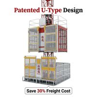 Plateforme élévatrice OEM personnalisée HT SC200U anti-chute en acier, 120 m, capacité 2000 kg, moteur électrique, faible coût d'entretien, design moderne