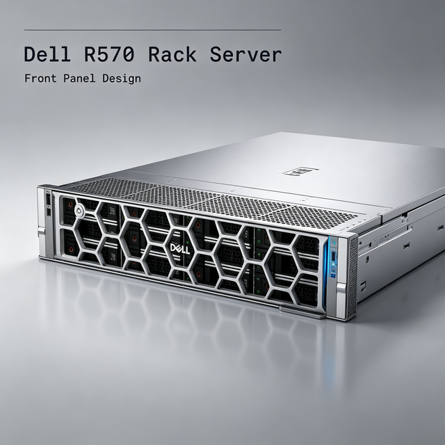 High Capacity Rack Hardware Supporting 10tb Sata Hdd 7 2k Rotational Speed Dell R570 Server