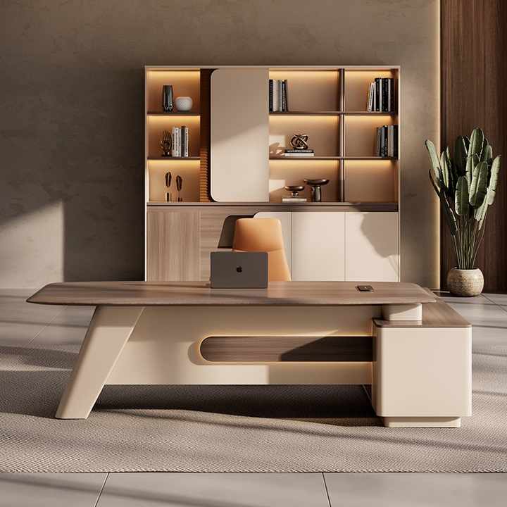 Modern Italian Style Creative Office Furniture - High-End Luxury Boss Desk