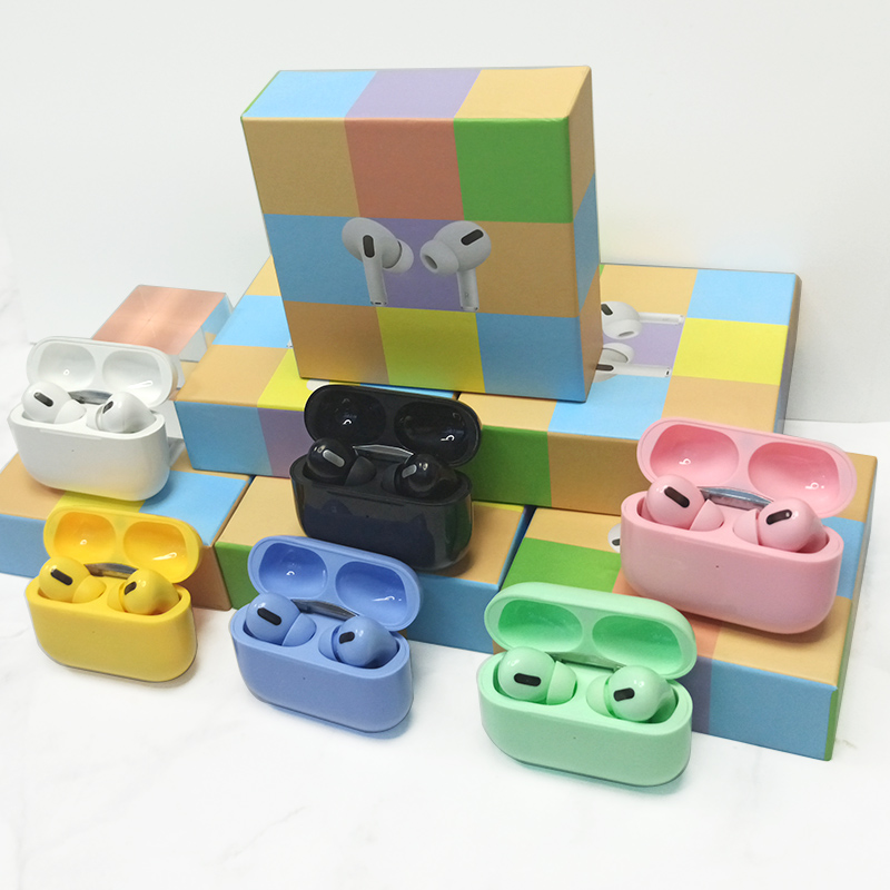 TWS беспроводные наушники-вкладыши, цветные наушники-вкладыши, спортивные наушники Pro3 1:1 Macaron inpods13 для iphone, android