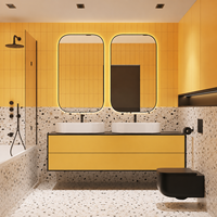 Panneaux muraux en pierre de cristal SPC imperméables et ignifuges, panneaux muraux de douche en marbre PVC UV