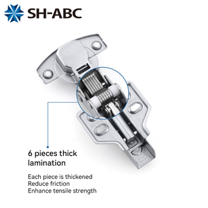 Cerniera a Chiusura Morbida Placcata ALICO per Mobili e Armadi, Resistente a Nebbia Acida e Sale, 35mm, Cerniera Idraulica per Cucina e Camera da Letto - Product Image 6