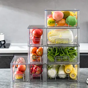 Оптовая Продажа с фабрики пластиковый ящик для хранения кухонный органайзер для сортировки пищевых продуктов