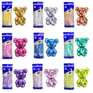 Palloncini in Lattice Lucidi Cromati Macaron 260mm per Decorazioni Fai-da-Te, Giocattoli per Bambini, Baby Shower, <span class=keywords><strong>Compleanno</strong></span>, Palloncini Lunghi DBCY - Product Image 1