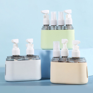 Travel Size Vacuum Dispensing Bottles For Skincare Cosmetics Portable <b>Spray</b> Bottle <b>Set</b> With Silicone Cover Face Use - Product Image 1