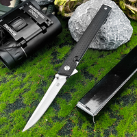 Couteau pliant de poche EDC en acier pour survie en camping, mini-outil multifonction léger et portable pour légumes, fruits et bricolage en extérieur
