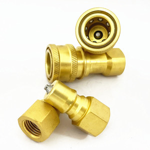 ข้อต่อไฮดรอลิกทองเหลือง KZD แบบเกลียวใน NPT1/4 มาตรฐาน ISO7241-B ทนแรงดันสูง - Product Image 1