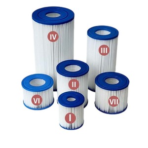 ตลับกรองสระว่ายน้ำที่รองรับสำหรับสระน้ำบนพื้นดินขนาด I II II III VI VII วัสดุ PP ใช้ในบ้านกรองฝุ่น - Product Image 1