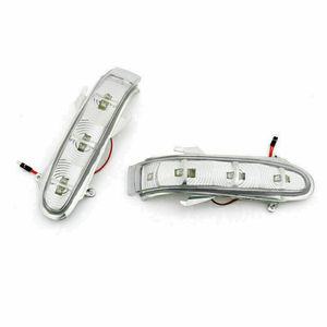 Clignotant de rétroviseur LED pour Mercedes Benz Classe S Classe CL W215 W220, forme ovale, blanc/gris, paire, durable - Product Image 5