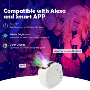 Wifi Smart Star proiettore Led Laser galaxy proiettore musica luce notturna <span class=keywords><strong>cielo</strong></span> stellato <span class=keywords><strong>luna</strong></span> Wireless decorazione decorazione lampada da tavolo - Product Image 3