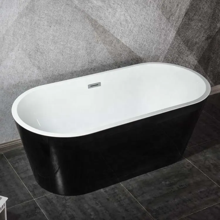 acrylic bathtub manufacture black and white free standing bathtub faucet quality bathtub