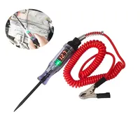 Testeur de circuit de tension CC 6V 12V 24V pour voiture et camion, affichage numérique, sonde longue, stylo testeur, ampoule, outils de diagnostic automobile, réparation auto