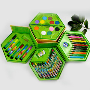 Chuyên nghiệp trẻ em tự làm nghệ thuật và thủ công văn phòng phẩm Set bán buôn nhựa nghệ thuật cho các trường học và bằng văn bản hộp màu đóng gói - Product Image 5