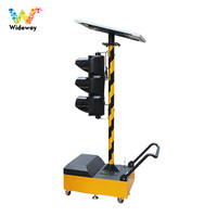 Semáforo Móvil Solar de 200 mm para Remolque, Semáforo Portátil
