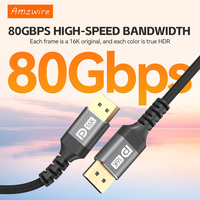 Cable DisplayPort 2.1 16K 60Hz 80Gbps, Cable DP 8K 120Hz UHBR20 para Juegos, Fabricante OEM