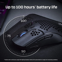 HyperX Pulsefire headphone Mouse Gaming nirkabel 16000dpi jumlah tombol 6 2.4GHz