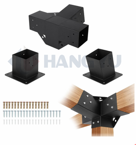 Vigas de fácil instalación para pérgolas y gazebos de patio con base de poste de pérgola, para accesorios de muro cortina - Product Image 3