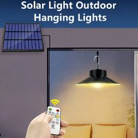 Lampe Solaire Extérieure Suspendue à 40 LED Bicolore avec Télécommande, Conception Séparée, Détecteur de Mouvement, Indice de Protection IP65, Certifiée CE