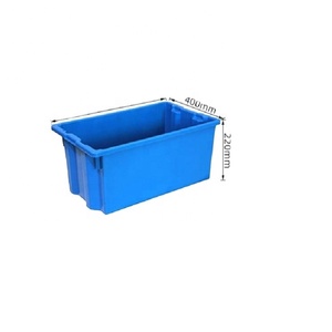 High quality nestable plastic crates stackable plastic nestable container 650*435