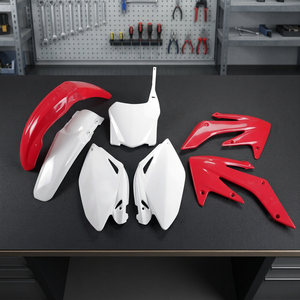 Kit Plastiche XFUN per CRF 250R 2008-2009 con Materiali OEM 09 in Gomma, Alluminio e Metallo Leggeri - Prodotto in Italia - Product Image 3