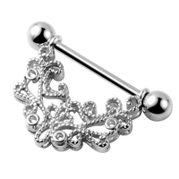 Clips de tétons en acier inoxydable 14G tendance, anneaux de tétons colorés pour femmes, bijoux