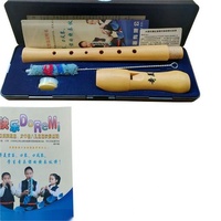 English-German 8-Hole Treble Wooden Clarinet for Beginners Classroom Teaching Wind Instrument