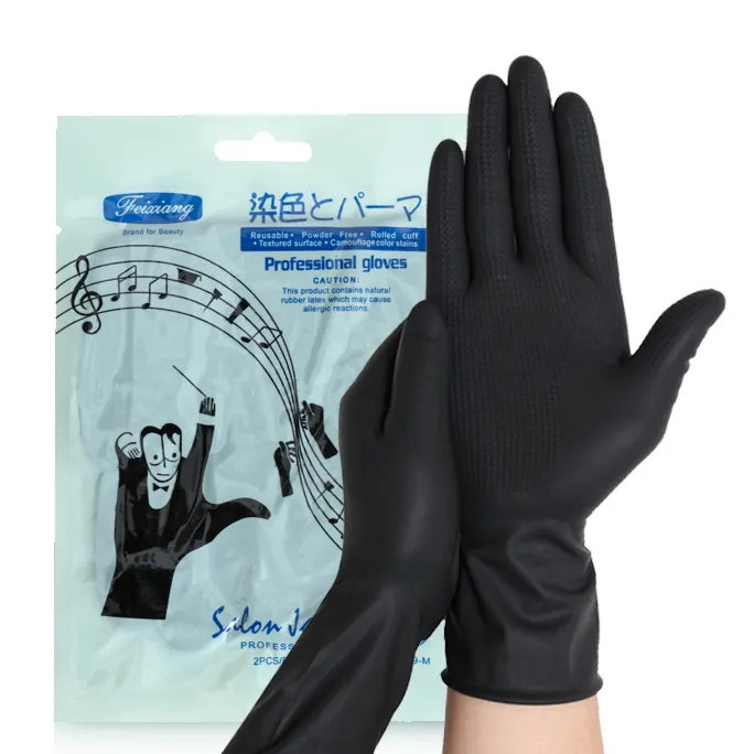 High quality clean thickened latex gloves beauty salon waterproof oil-proof tear-resistant gloves household gloves