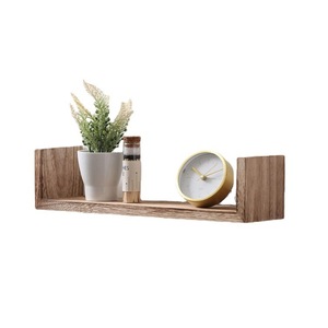 Woodbuddy Solid Wood Wall <b>Shelf</b> Rectangle Minimalist Durable Living Room <b>Bedroom</b> Study Bathroom Storage Display Rack - Product Image 5