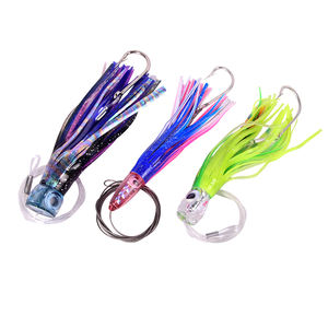 Kit <span class=keywords><strong>di</strong></span> esche morbide in PVC con gonna, design polpo e <span class=keywords><strong>calamari</strong></span>, esche artificiali morbide per zander, lucci, salmoni, merluzzi, esche artificiali per acqua salata - Product Image 1