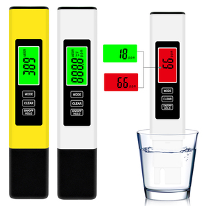 Testeur numérique de qualité de l'eau TDS 0-9990 PPM avec écran LCD rétroéclairé pour piscines, eau potable et aquariums - Product Image 1